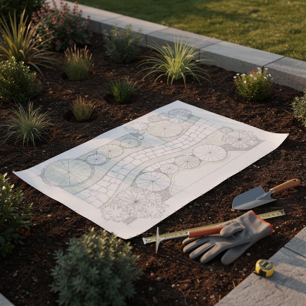 Die Basis bildet die Gartenplanung und Gartengestaltung – Alpha General Construction GmbH